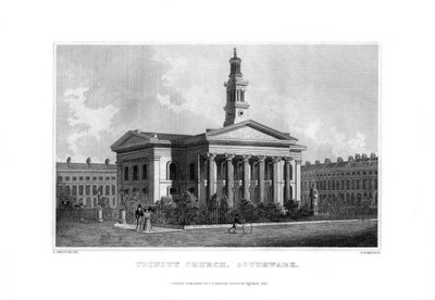 Chiesa della Trinità, Southwark, Londra da R. Winkles