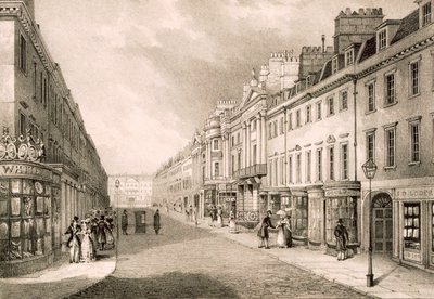 Milsom Street, c1883 da R. Woodroffe