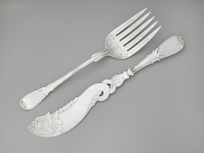 Forchetta e coltello da pesce, c. 1835-1845 da R. and W. Wilson
