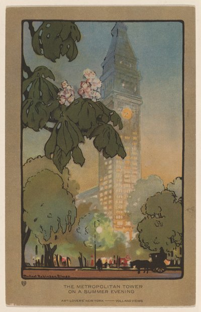 La Torre Metropolitana in una Sera d