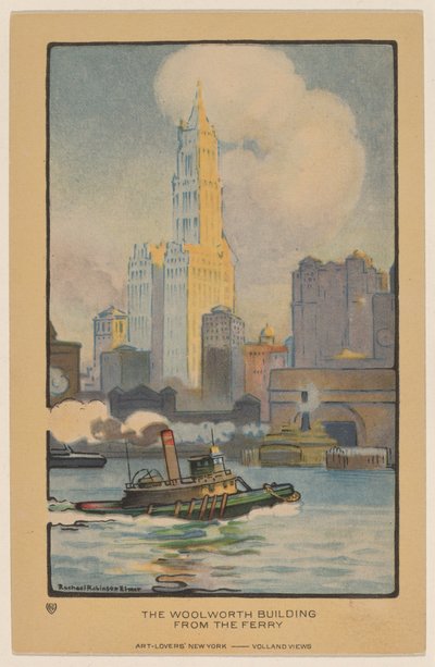 Il Woolworth Building dal Traghetto da Rachael Robinson Elmer