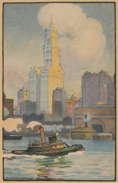 Il Woolworth Building dal traghetto da Rachael Robinson Elmer