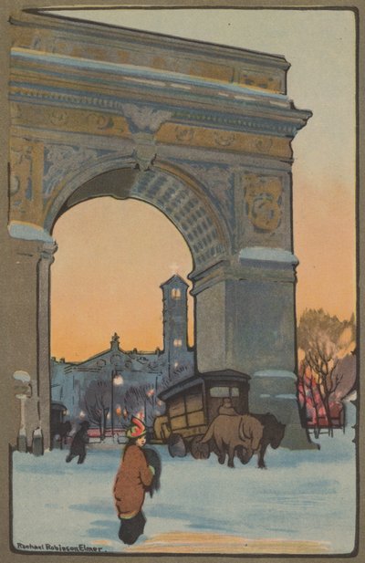 Arco di Washington al crepuscolo invernale da Rachael Robinson Elmer