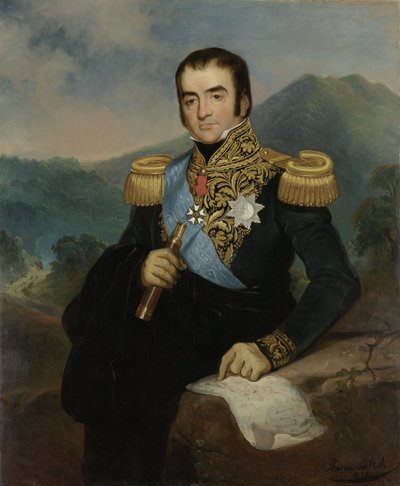 Ritratto postumo di Herman Willem Daendels da Raden Saleh