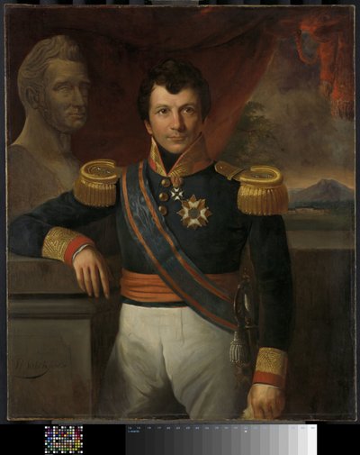 Ritratto di Johannes, Conte van den Bosch, Governatore Generale delle Indie Orientali Olandesi da Raden Sarief Bastaman Saleh