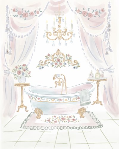 Bagno in stile shabby chic da Radhika Modi