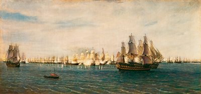 La battaglia di Trafalgar, 21 ottobre 1805 da Rafael Monleon y Torres