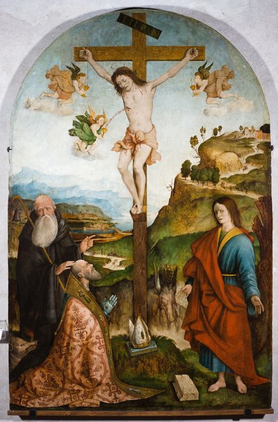 Crocifissione da Raffaele De (fl.1514 1573) Pancalino