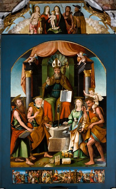 San Biagio in trono tra i Santi Pietro, Paolo, Caterina d