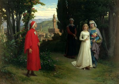 Primo incontro di Dante e Beatrice da Raffaele Giannetti