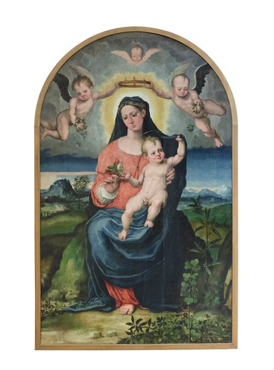 Madonna con bambino, prima del 1543 da Raffaellino di Michelangelo (16th century)