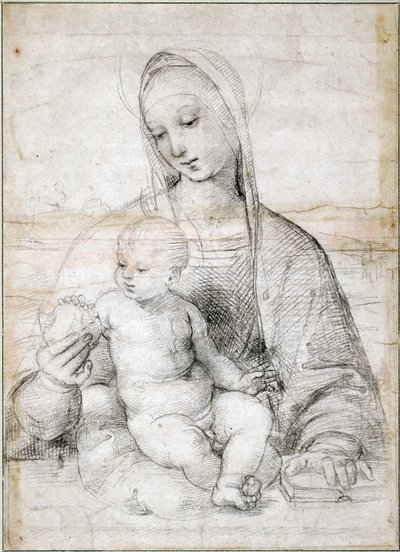 Madonna con il Melograno, c. 1504 da Raffaello Sanzio Raphael