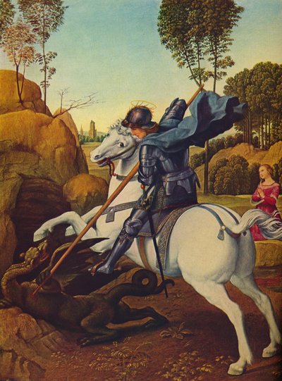 San Giorgio e il drago, c1505 da Raffaello Sanzio Raphael