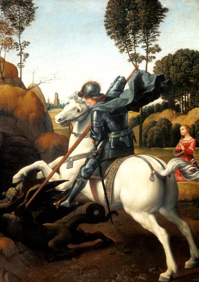 San Giorgio e il drago da Raffaello Sanzio Raphael