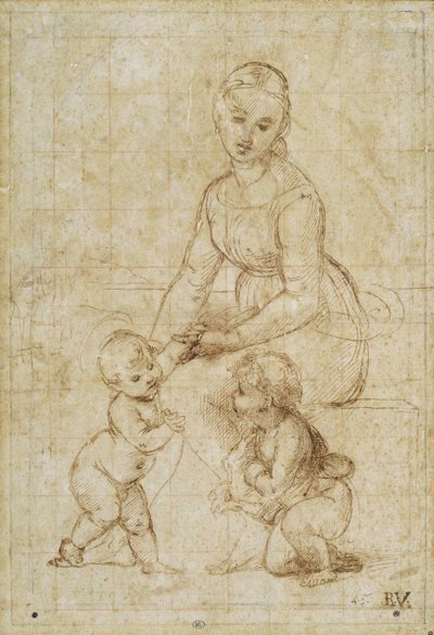 Studio per La belle jardinière, ca 1506-1507 da Raffaello Sanzio Raphael