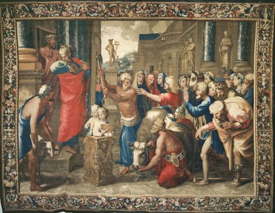 Arazzo raffigurante gli Atti degli Apostoli, il Sacrificio di Listra, tessuto presso il Laboratorio di Beauvais sotto la direzione di Philippe Behagle, 1695-98 da Raffaello Sanzio Raphael