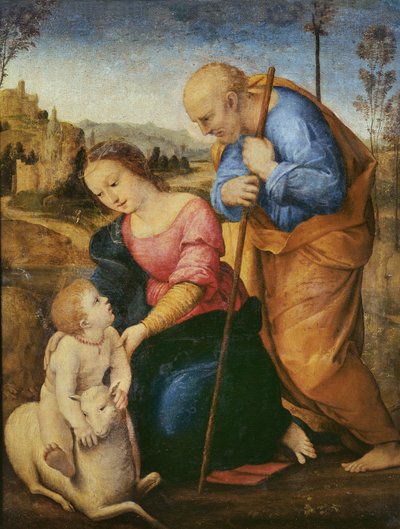 La Sacra Famiglia con un agnello da Raffaello Sanzio Raphael