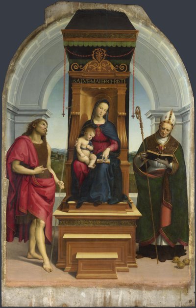 La Madonna col Bambino con San Giovanni Battista e San Nicola di Bari La Madonna Ansidei, 1505 da Raffaello Sanzio Raphael