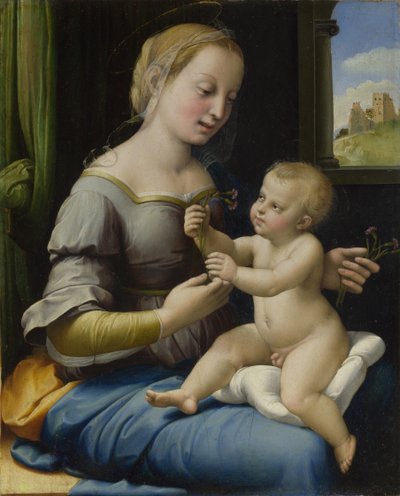 La Madonna dei Garofani, ca 1506-1507 da Raffaello Sanzio Raphael