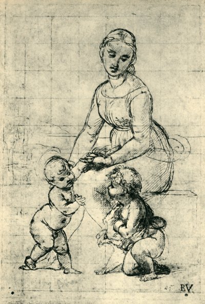 La Madonna, il Bambino Gesù e San Giovanni da Raffaello Sanzio Raphael