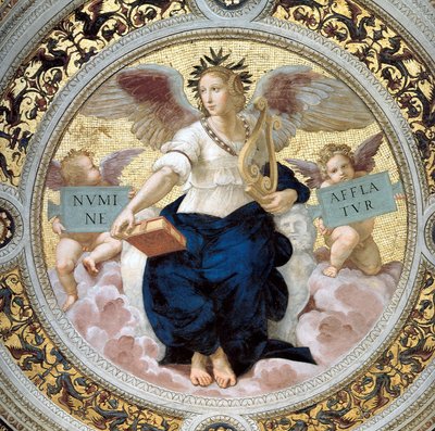 La Poesia. Stanza della Segnatura, 1508 da Raffaello Sanzio Raphael