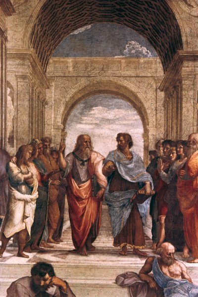 La Scuola di Atene, (dettaglio), 1508-1511 da Raffaello Sanzio Raphael
