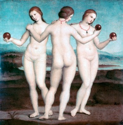 Le Tre Grazie, 1504-1505 da Raffaello Sanzio Raphael