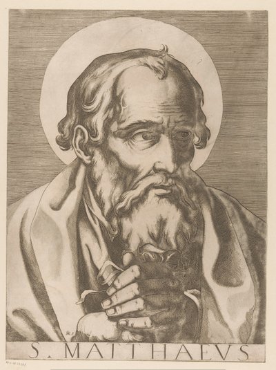 San Matteo (serie: Cristo, Maria e i dodici apostoli) da Raffaello Schiaminossi