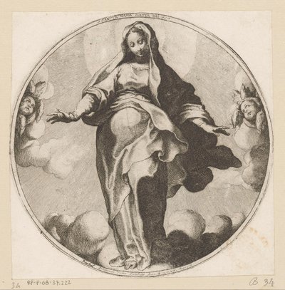 Maria tra le nuvole da Raffaello Schiaminossi