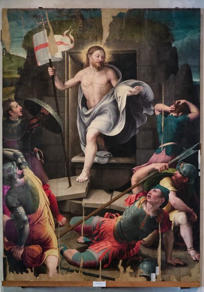 Resurrezione di Cristo, di Raffaellino del Colle da Raffaello dal Colle