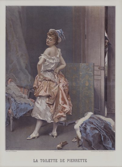 La Toilette di Pierrette da Raimundo de Madrazo y Garreta