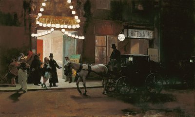 Lasciando il ballo in maschera da Raimundo de Madrazo y Garreta