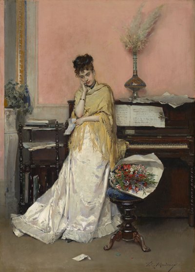 Reverie - La Lettera, 1870s da Raimundo de Madrazo y Garreta
