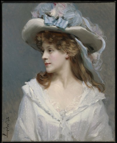 Donna in bianco da Raimundo de Madrazo y Garreta