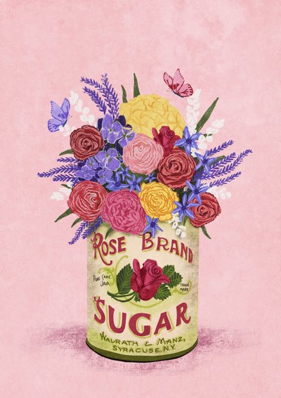 Fiori in una lattina vintage da Raissa Oltmanns