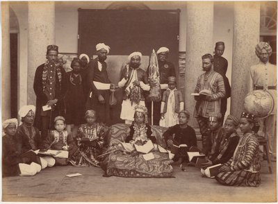 Il Maharaja di Rewa e i suoi compagni di classe da Raja Deen Dayal