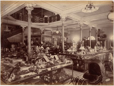 Negozio della Treacher and Co. nel forte, Bombay da Raja Deen Dayal