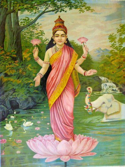 Lakshmi di Raja Ravi Varma da Raja Ravi Varma