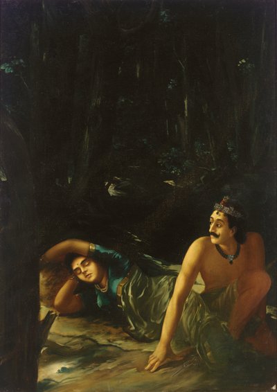 Nala e Damayanti da Raja Ravi Varma