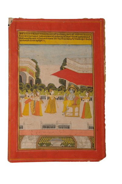 Miniatura Ragamala, Rajasthan probabilmente Bundi, inizio XIX secolo da Rajasthani School