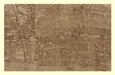 Civitas Londinum, c1560-1620, 1886 da Ralph Agas