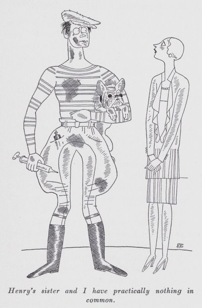 Illustrazione per "But Gentlemen Marry Brunettes" di Anita Loos da Ralph Barton