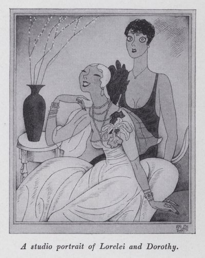 Illustrazione per "But Gentlemen Marry Brunettes" di Anita Loos da Ralph Barton