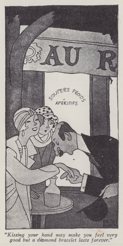 Illustrazione per Gli uomini preferiscono le bionde di Anita Loos da Ralph Barton