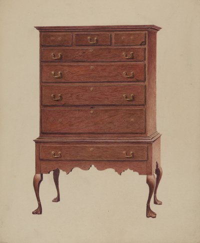 Antico highboy americano da Ralph Boyer