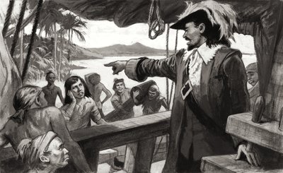 Disastro a Darien (gouache su carta) da Ralph Bruce
