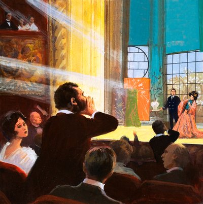 Prima rappresentazione di Madame Butterfly da Ralph Bruce