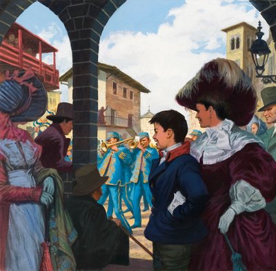 Giuseppe Verdi (1813-1901) da giovane (gouache su carta) da Ralph Bruce