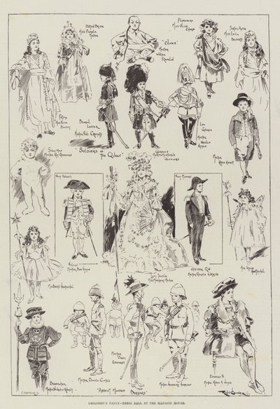 Balli in maschera per bambini alla Mansion House da Ralph Cleaver