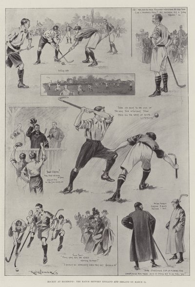 Hockey a Richmond, la partita tra Inghilterra e Irlanda l